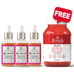Nerve-on (30ML) x 3 + Mecofeb Tablets - Buy 3 & Get 1 FREE