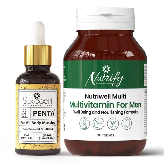 Penta (30ML) Essential Oil + Nutriwell Multi For Men Tablets