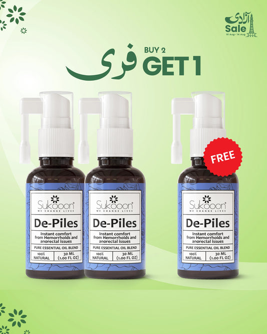 De-Piles Instant Comfort From Hemorrhoids & Anorectal Issue - Buy 2 Get 1 FREE