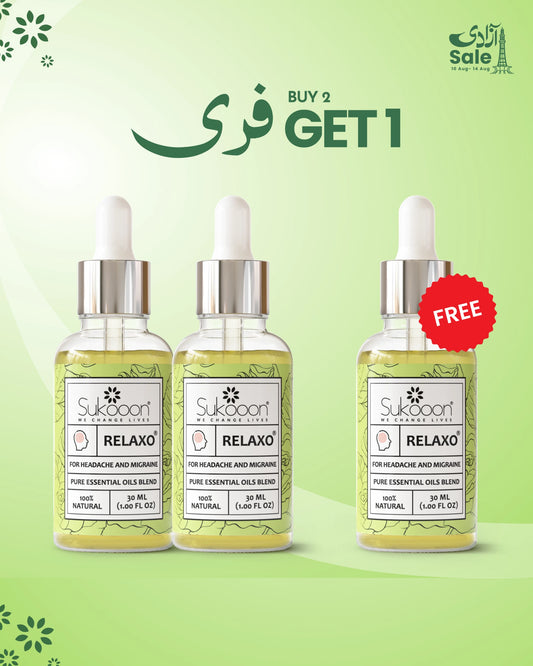 RELAXO For Headache & Migrane Relief - Buy 2 Get 1 FREE
